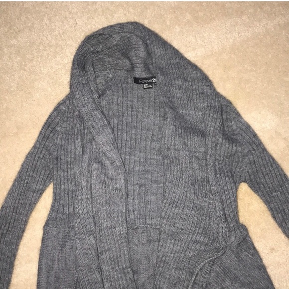 ***FOREVER 21*** Gray Cardigan - Picture 3 of 5